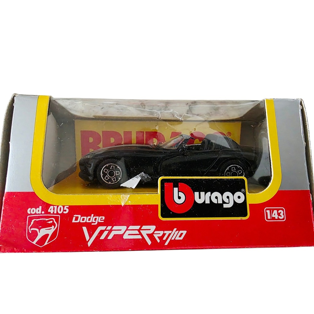Bburago Dodge Viper RT/10 1/43 Scale Diecast‎ Model Car cod. 4105 New In Box